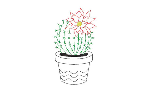 Cactus in a Flower Pot Embroidery Review