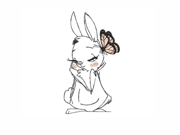 Hare and Butterfly Embroidery Design Review
