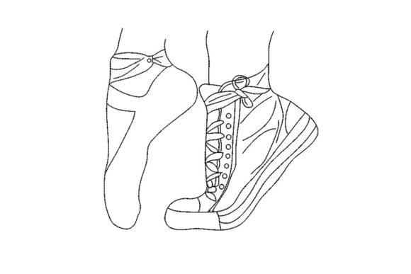 Sneakers and Pointe Shoes Embroidery Design Review